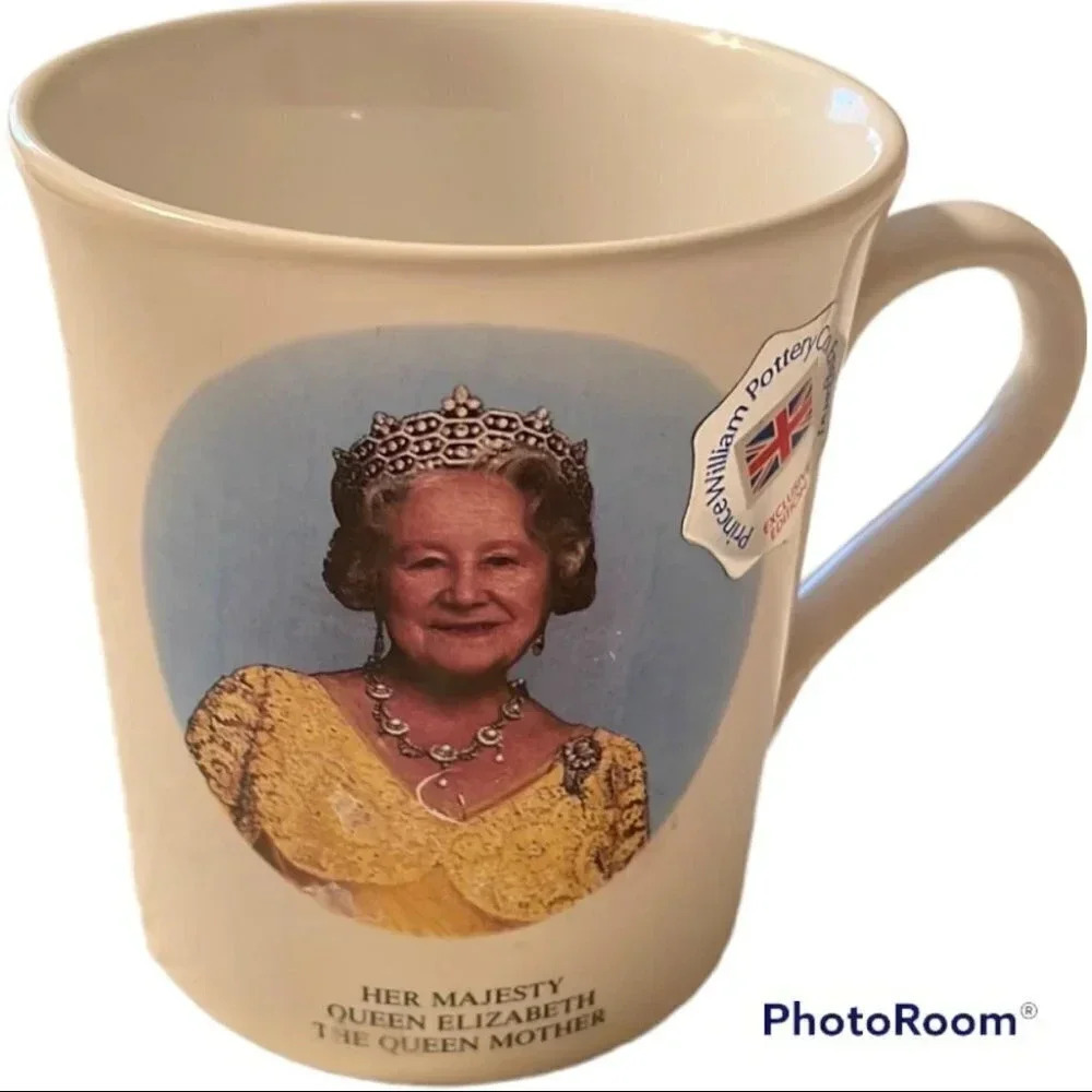 Her Majesty The Queen Mother Prince William Pottery Co. England Mug Elizabeth